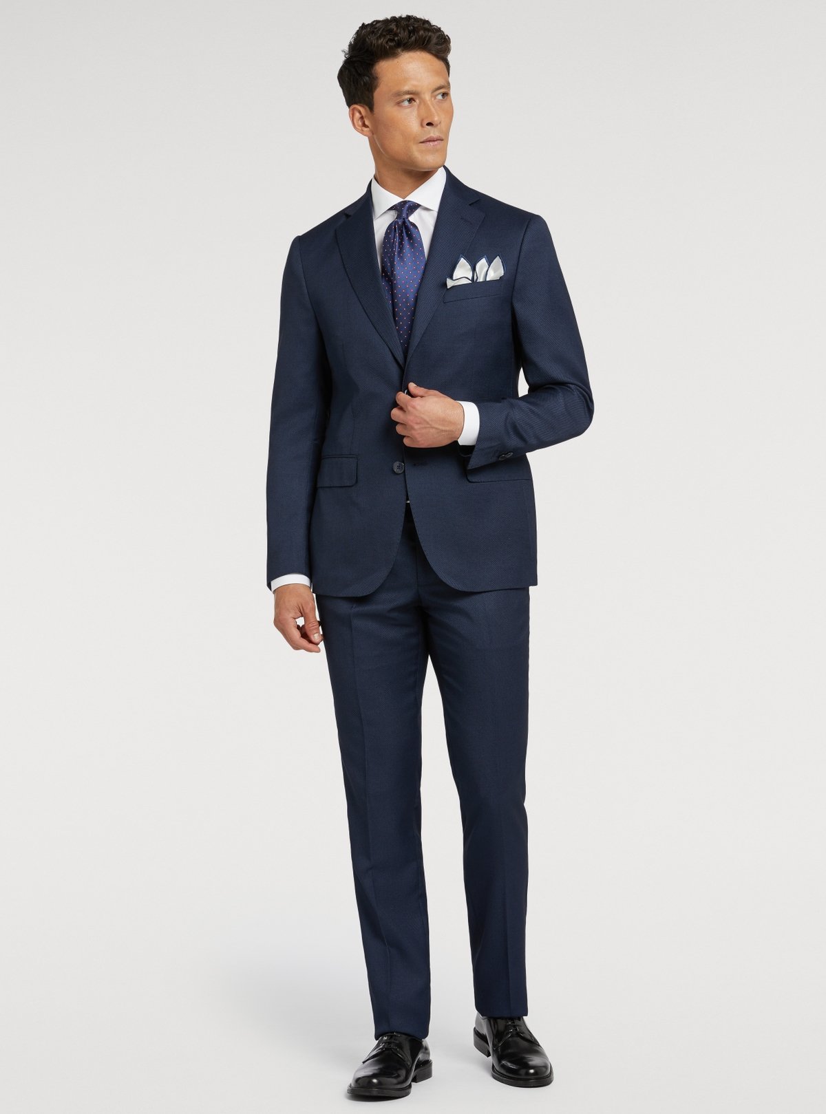 Abito classico blu occhio di pernice