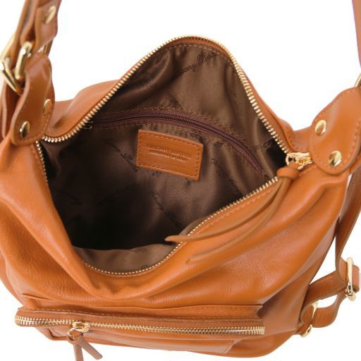 TL Bag - Borsa donna in pelle convertibile a zaino