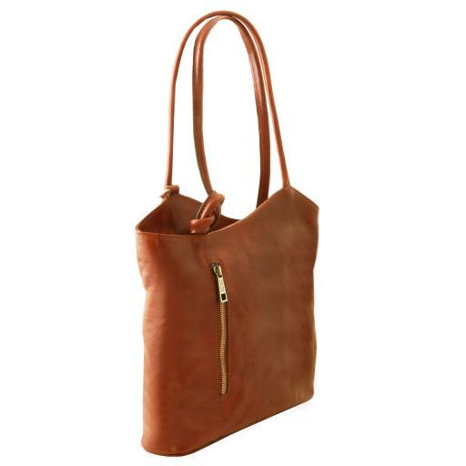 Patty - Borsa donna in pelle convertibile a zaino