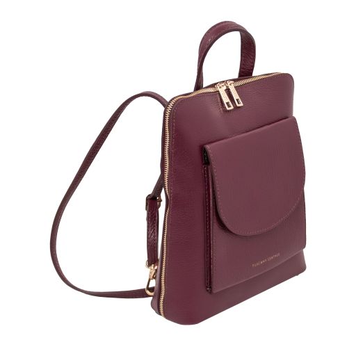 TL Bag - Zaino piccolo da donna in pelle